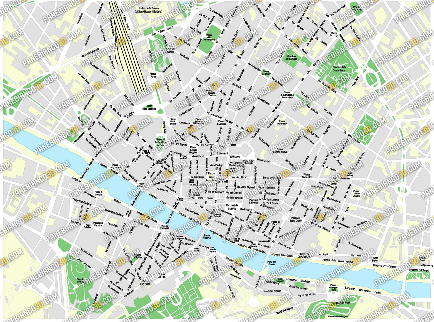 Mappa Firenze Centro Storico Da Stampare - roosarina
